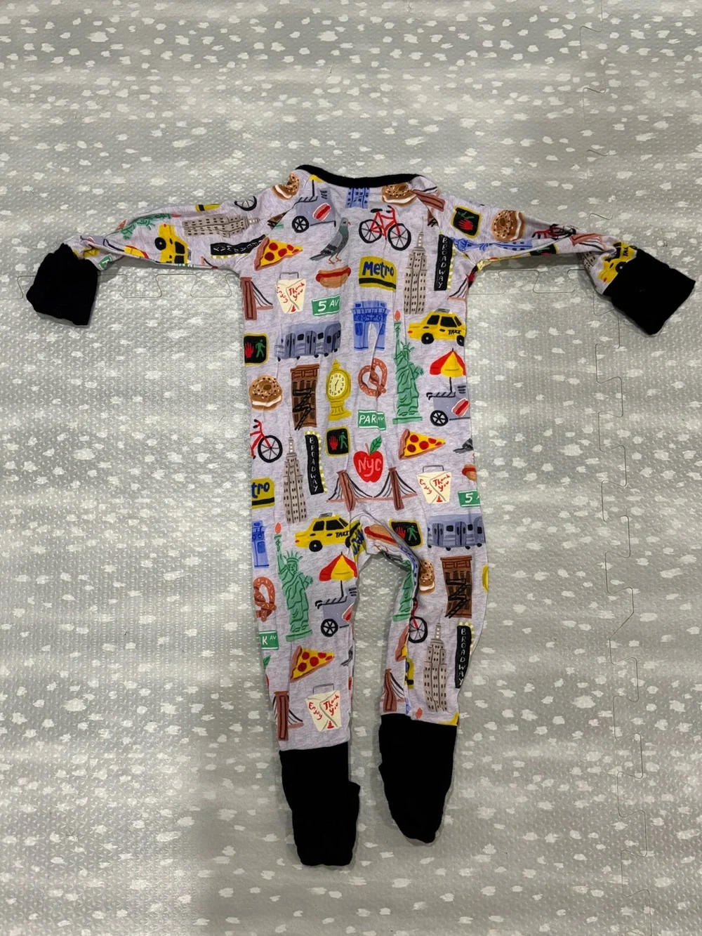 Little Sleepies New York Bamboo Zippy Onesie